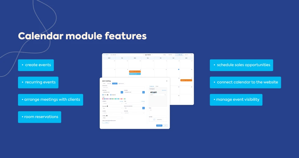 gauss-box-calendar-module-features